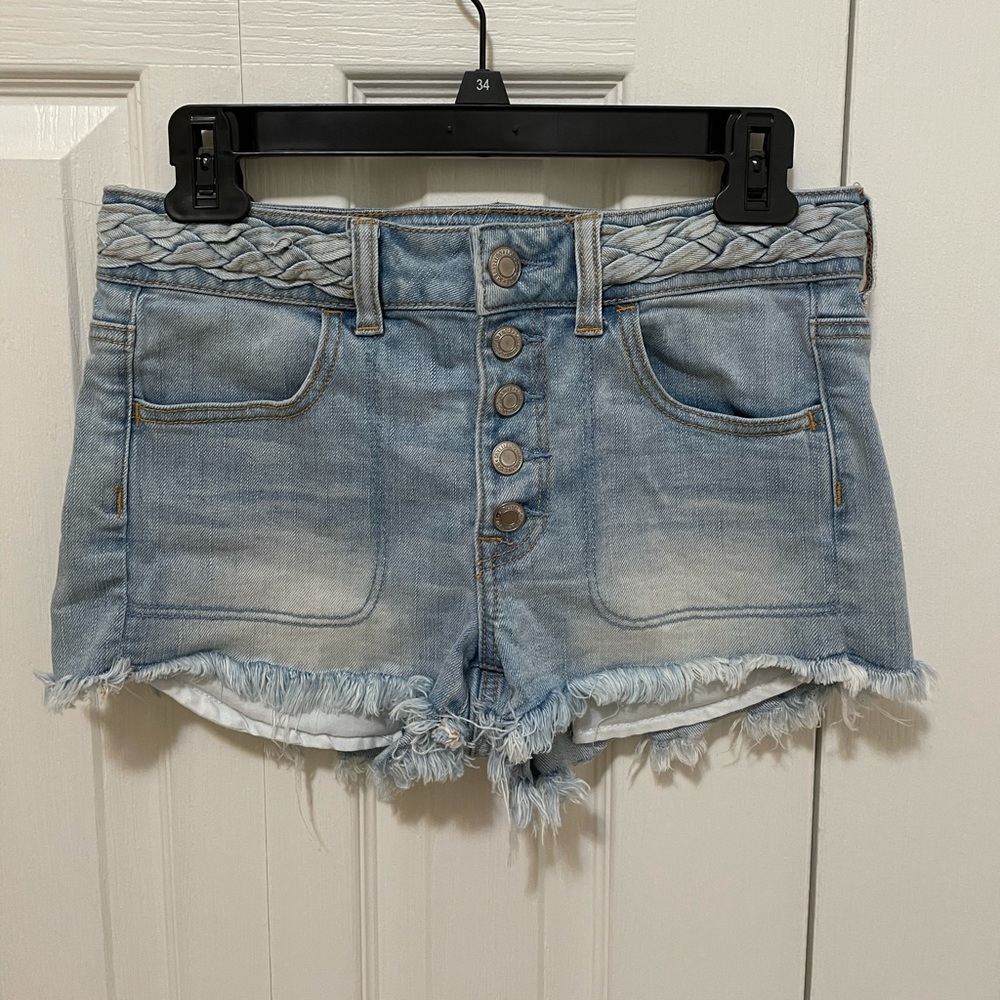 American Eagle Light-Wash Jean Shorts
